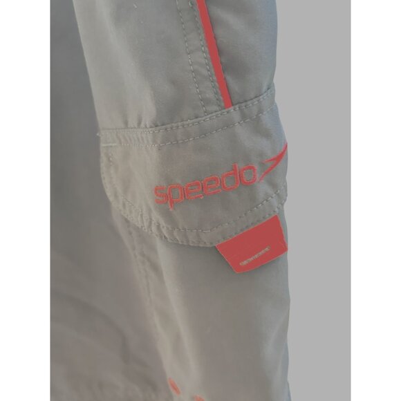 Speedo Men's Shorts Red / Grey Swimwear Grey Size L Sku C2925 - Picture 5 of 8
